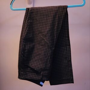 Black Graph Dress Pants